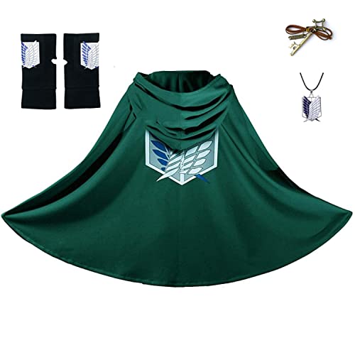 IUTOYYE Cosplay Manga Karneval Kostüm Cosplay Manga Kostüm Cape Cloak Kostüm für Jugendliche Erwachsene Kind - Set 2 - S