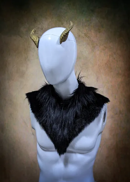 Faux Fur Neck Cowl and Gauntlets