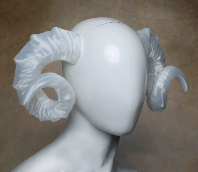 Lightweight Costume Large Ram Horns