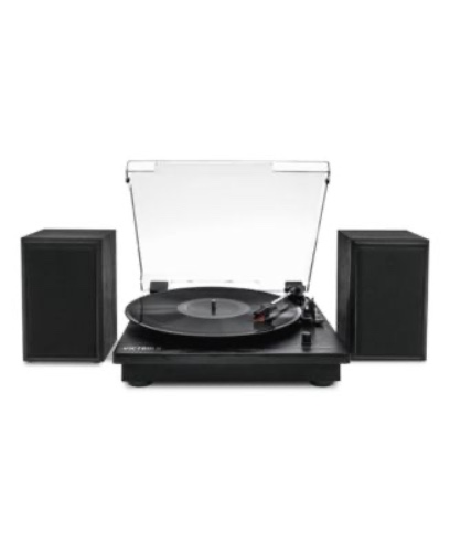 Victrola Montauk Bluetooth Turntable System with Bookshelf Speakers  | Bloomingdale's 