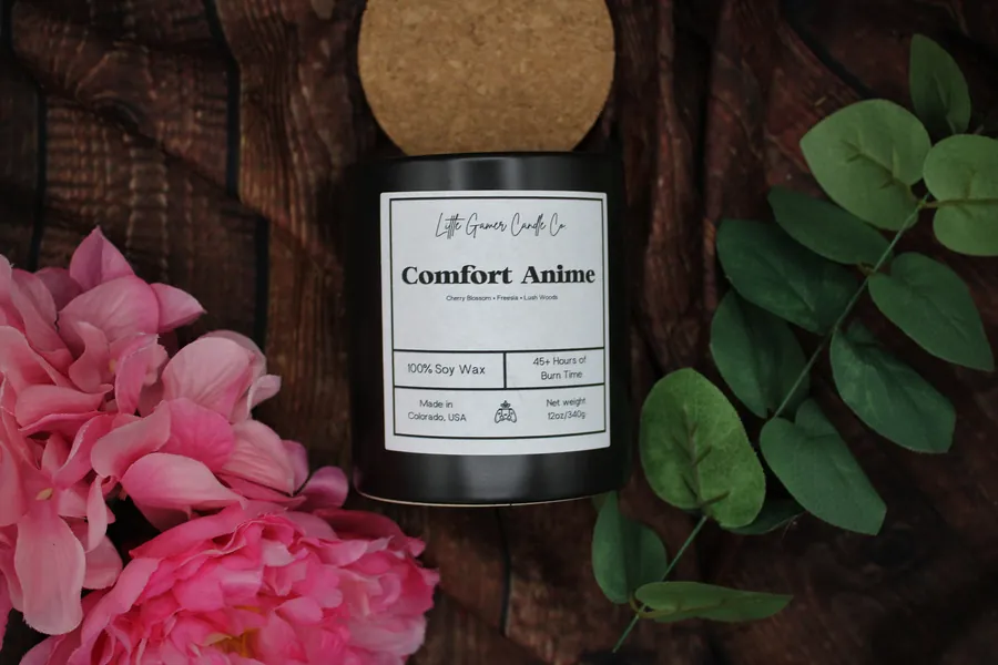 Comfort Anime Scented Soy Wax Candle