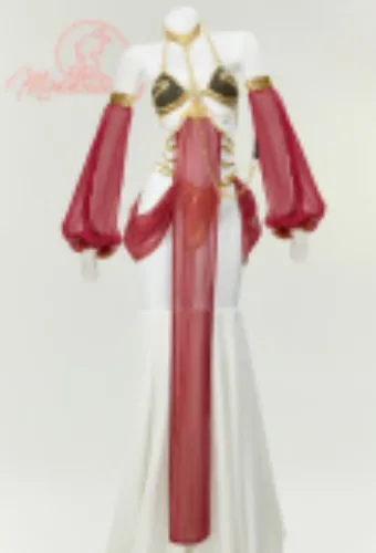 Princess Leia Slave Girl Costume Sexy Lingerie Top Thong with Sleeves Choker Chest Chain