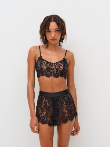 Zeta Lace Short — Black