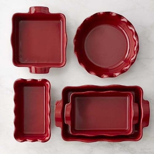 Emile Henry Ultimate 5-Piece Ruffled Bakeware Set | Williams Sonoma