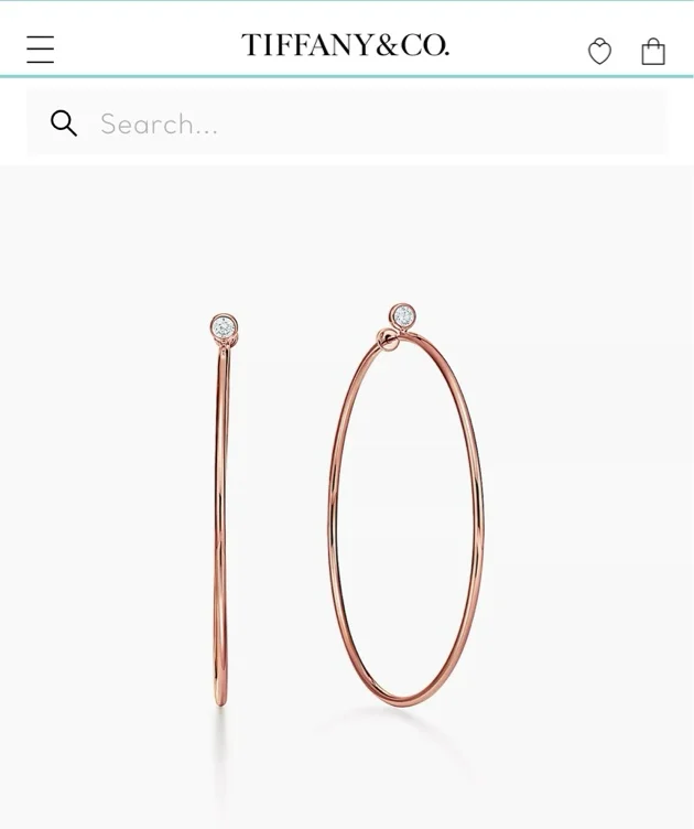 Elsa Peretti® Diamond Hoop Earrings