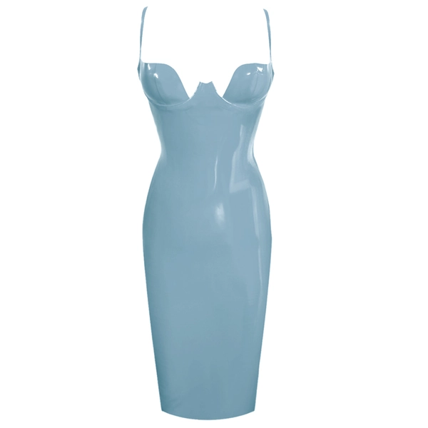 Latex Paris Cup Pencil Dress & Beret