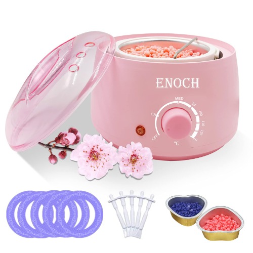 Wax Warmer Wax Kit, Hair Removal Wax, Painless Household Wax Removal Set, Face, Eyebrows, Armpits, Legs, Bikini, Women, Men, Painless, Home Wax Japanese Instruction Manual (English Language Not