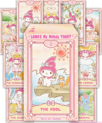 Luna's My Melody Tarot LUNA'S My Melody Tarot Rider Edition Compliant For Beginners Cute Sanrio