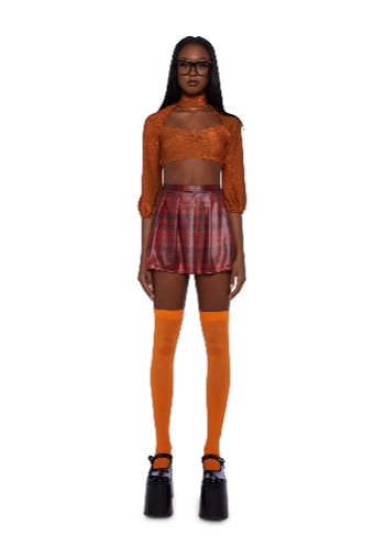 Book Smart Babe Costume Set | ORANGE / Small