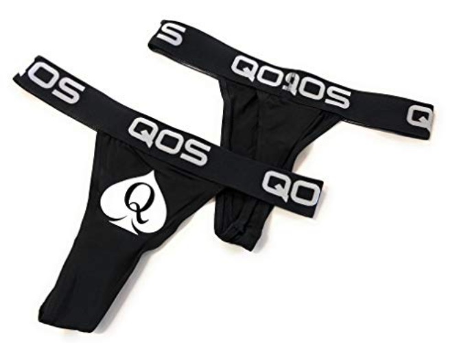 Alternative Intentions QUEEN OF SPADES QOS SEXY LADIES SPORTS BRAZILIAN THONG - Superior Black - Large