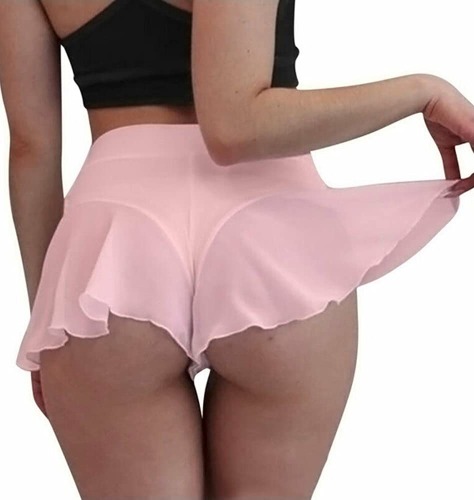 BZB Women's Cut Out Yoga Shorts Scrunch Booty Hot Pants High Waist Gym Workout Active Butt Lifting Sports Leggings - Large Z-pink