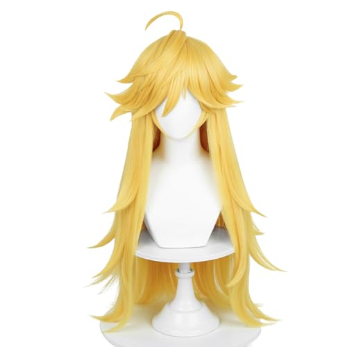 SL Panty Anarchy Wig Long Blonde Wavy Wig for Women Girls, Blonde Spiky Anime Wig + Wig Cap for Panty & Stocking with Garterbelt Cosplay - Blonde Spiky