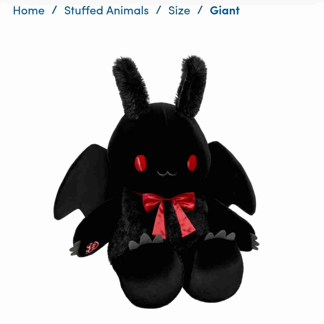 Giant Mothman Plush with Red Gifting Bow | Build-A-Bear®