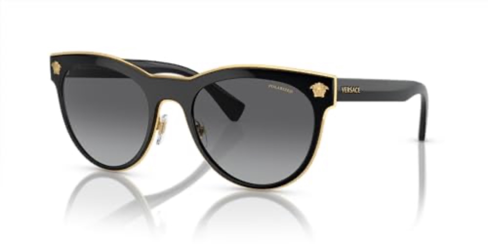 Versace Womens Sunglasses Metal - Black - Grey