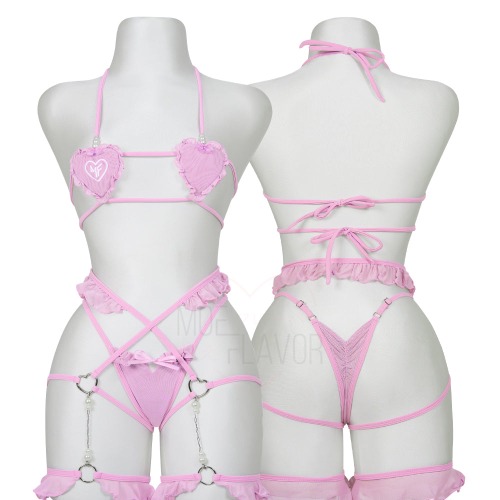 Heart Blush Lingerie - Pink / S/M