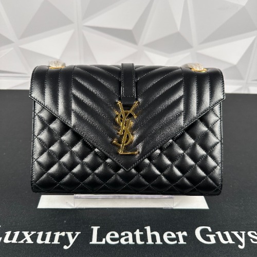 Saint Laurent Medium Envelope in Lambskin