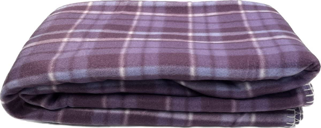 Fleece Plaid / Flannel Blanket - 160 x 200 cm - Lila