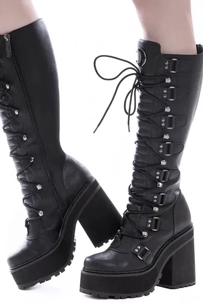 Selene Boots | US6 / Black / 100% PU/Man-Made Materials made in CN