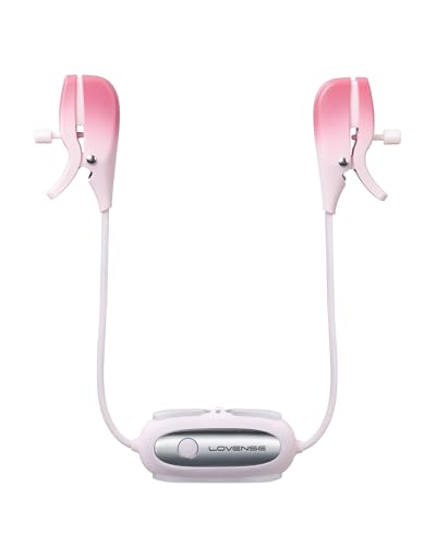 LOVENSE Gemini Vibrating Nipple Clamps, Bluetooth Adjustable Nipple Stimulator with App Remote Control, Rechargeable Sex Toys for Women Men Couples Play