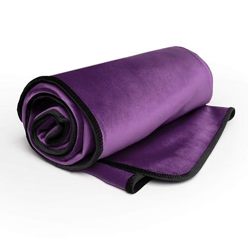 Avana Waterproof Throw - Sensual Blanket for Adults - Made in The USA - King Size, Micro-Velvet Purple - King - Purple