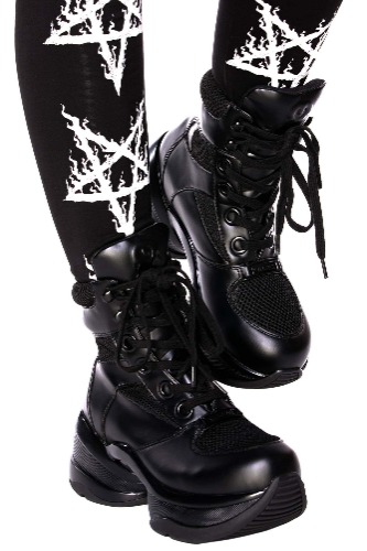Death & Tonic Trainers | US6 / Black / 75% PU, 25% Mesh.