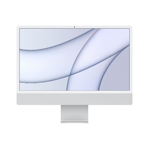 Apple 2021 iMac (24-inch, M1 chip with 8‑core CPU and 8‑core GPU, 8GB RAM, 256GB) - Silver - 8-Core GPU 256GB Silver