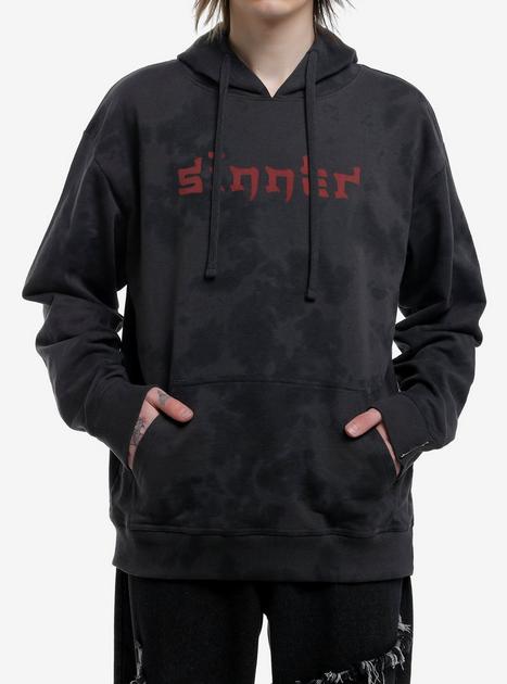 Sinner Angel Dark Wash Hoodie | Hot Topic