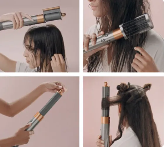 Dyson Airwrap Styler Complete Long Curling Iron - Special Edition - Strawberry Bronze/Blush Pink
