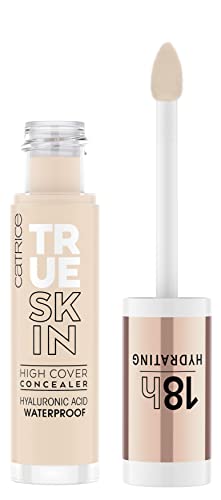 Catrice | True Skin High Cover Concealer (002 | Neutral Ivory) | Waterproof & Lightweight for Soft Matte Look | With Hyaluronic Acid & Lasts Up to 18 Hours | Vegan, Cruelty Free - 1 Count (Pack of 1) - 002 | Neutral Ivory