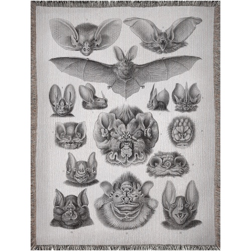 Vampire Bats Woven Throw Blanket - 60x80 inch