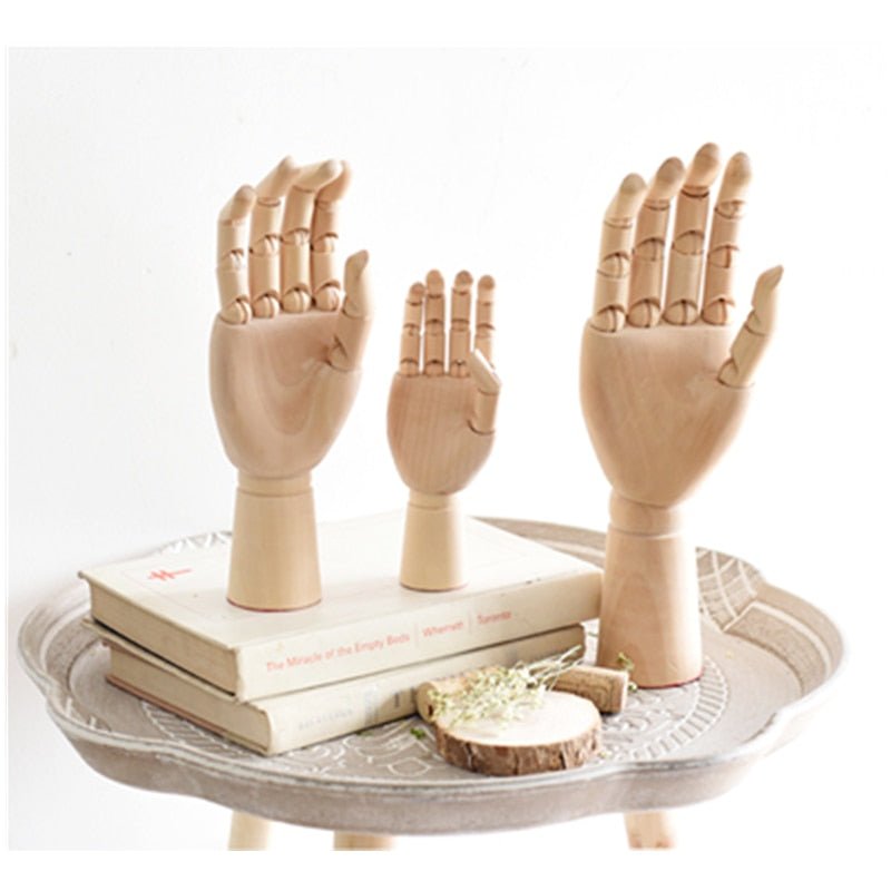 Wooden Mannequin Hands - Right Hand (30cm)