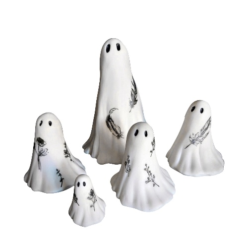 Ghost Family Figurines 5-Pcs Set