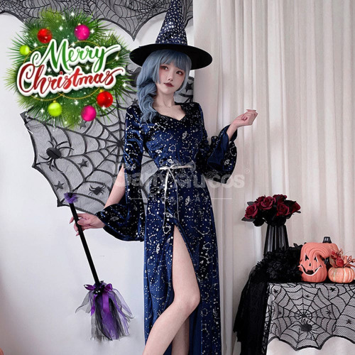 【In Stock】Halloween Cosplay Magician Witch Cosplay Stage Performance Cosplay Costume - M