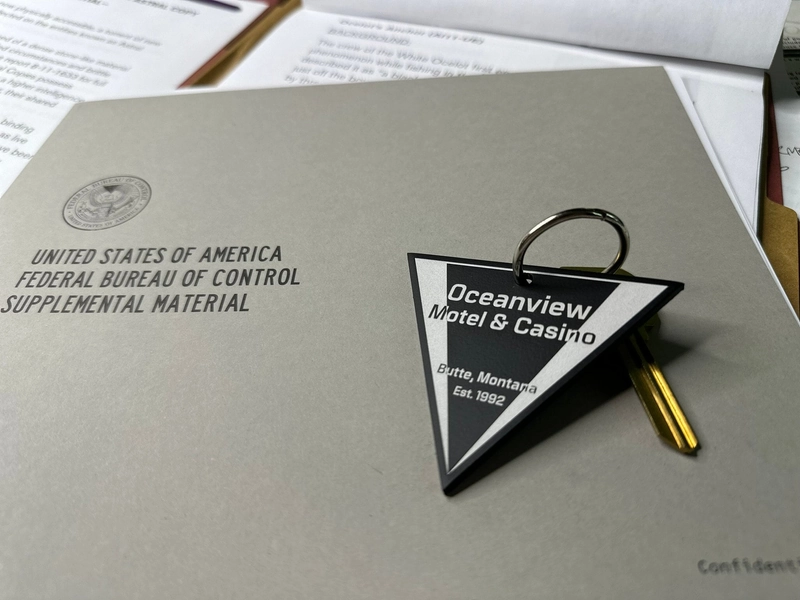 Control - Metal Oceanview Motel Keychain