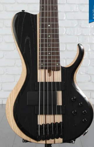 Ibanez Bass Workshop BTB866SC 6-string Bass Guitar - Weathered Black Low Gloss