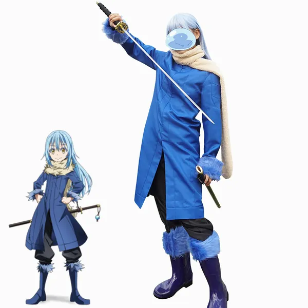 GOBIWM Rimuru Tempest Cosplay Kostuum Tensei Shitara Suraimu Datta Ken Rimuru Tempest Kostuum Volledige Set Halloween Carnaval - XL
