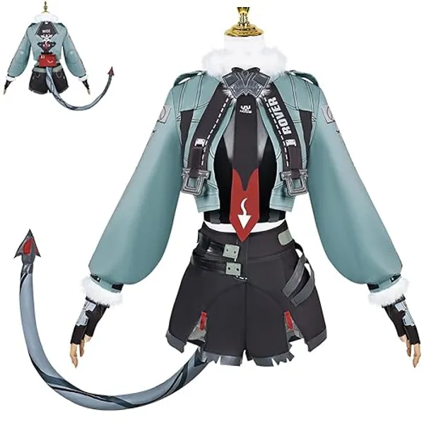 MZXDY Jane Doe Cosplay Costume, Zenless Zone Zero Game Ellen Joe Corin Wickes Nicole Halloween Uniform Full Set for Women - Jane Doe -2 - X-Small