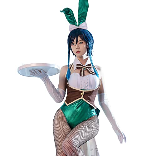 LTAKK Genshin Impact Cosplay Costume Women Anime Outfit - 3X-Large - Venti Bunny