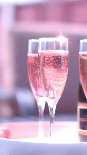 Glass of bubbly