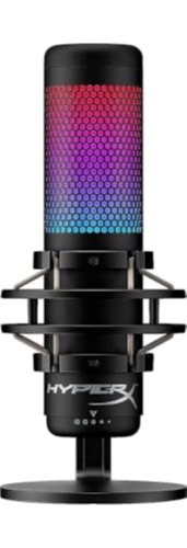 HyperX QuadCast S - RGB USB Micrófono Condensador para PC, PS4, Mac, Gaming, Streaming, Podcasts, Twitch, YouTube con GalliumPi Bundle