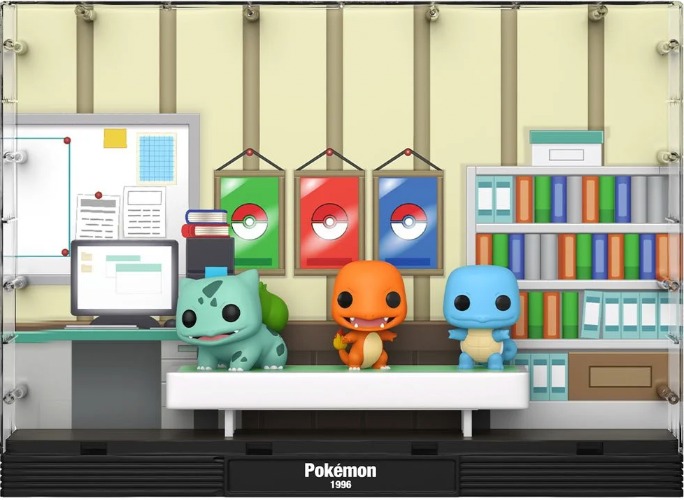 Pokemon Bulbasaur Charmander Squirtle Deluxe Funko Pop! Moment with Case #01