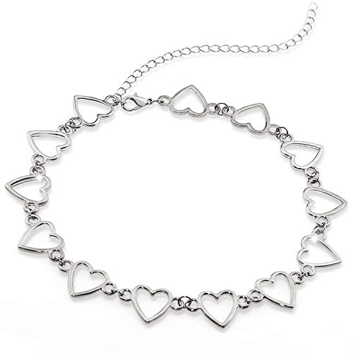 silver heart necklace 