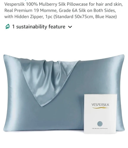 Mulberry silk pillowcase