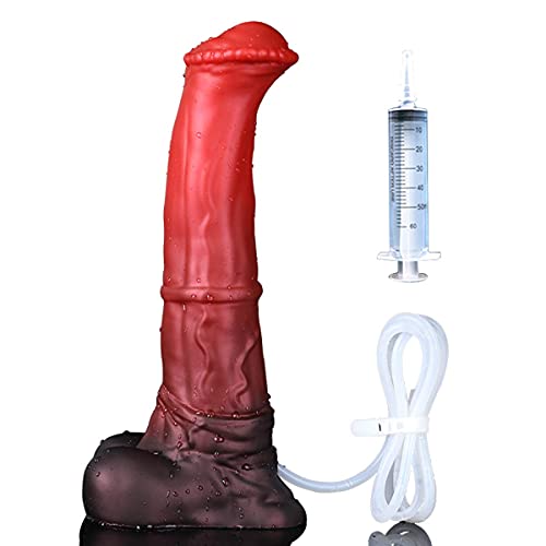 Nothosaur 「CONOLA with Cum Tube」 9.8" Realistic Dildo Huge Silicone Dildo, with Strong Suction Cup for Hands-Free Play, for G-Spot Dildos Anal Sex Toys for Women and Couple, M