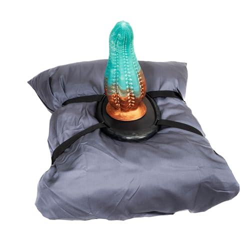 Mastr Mount (Graphite Black) - Pillow & Towel Strap Platform Base for a Suction Cup Dildo - Handmade in The USA - Adult Toys, Sex Toys Stand (Dildo and Pillow not Included)