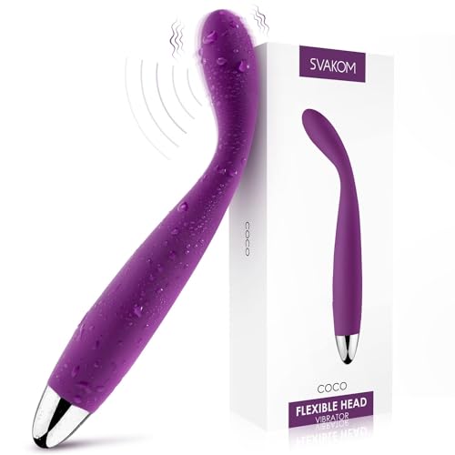 SVAKOM Coco G Spot Vibrator - 8 Seconds to Climax Finger Shaped Waterproof Vibes for Women - 5 * 5 Vibrations Clit Nipple Personal Massagers - Adult Female Sex Toys - Clitoral, G-spot, finger vibrator sex toy