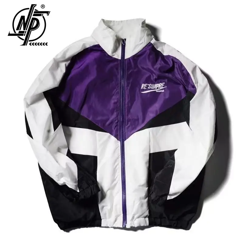 Bomber Jacket Purple / White