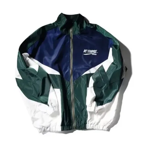 Bomber Jacket Green / Blue