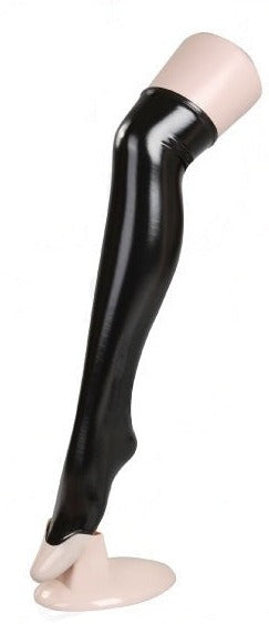 Soul Snatch | Parts: Patent Leather Stockings - Leg circumference 43-49cm / Black (70cm)