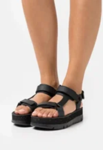 ORUGA UP - Platform sandals - black